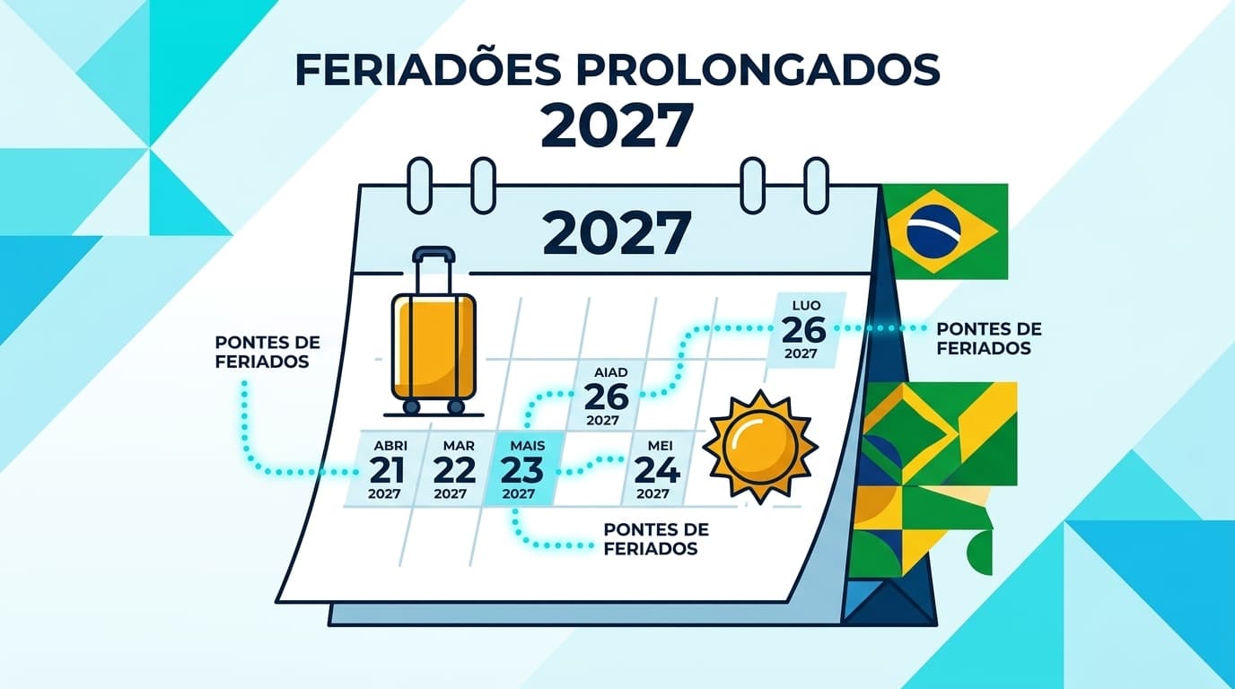 Calendário de Feriados 2027: O Ano dos Feriadões Prolongados