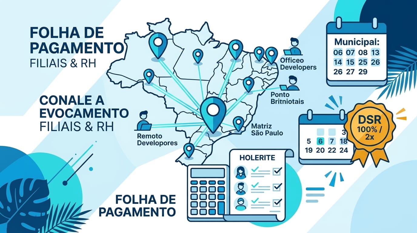 O desafio de calcular a folha de pagamento para empresas com múltiplas filiais