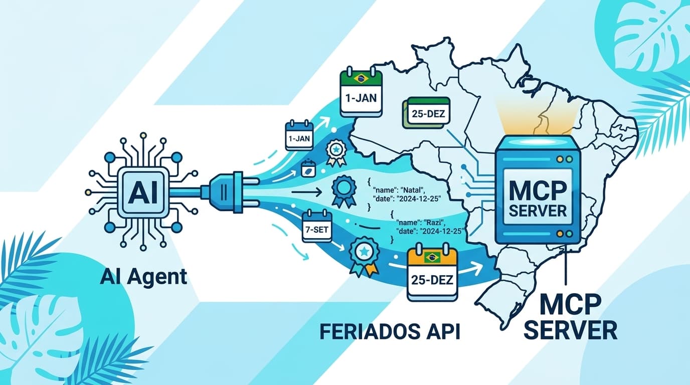 Capa do artigo: MCP Server: Como conectar agentes de IA com feriados brasileiros