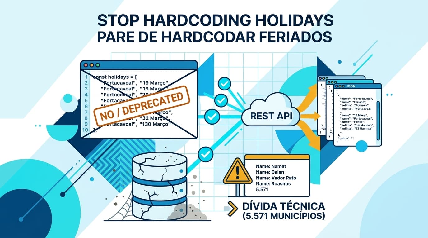 Por que você deve parar de hardcodar feriados no seu banco de dados
