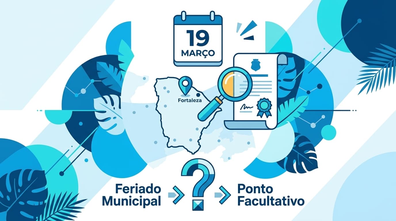 19 de Março é feriado no Ceará? O mito da Lei 11.010 e a verdade sobre os feriados municipais